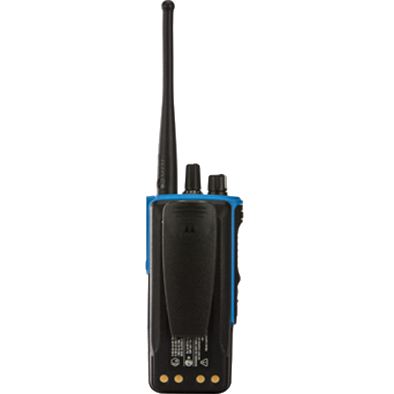 Gamme MOTOTRBO™ HazLoc — Face arrière avec clip